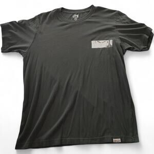 Rare Uniqlo x Dragon Ball Z Anime Shirt Comic‎ Strip Shonen Jump Frieza Black M